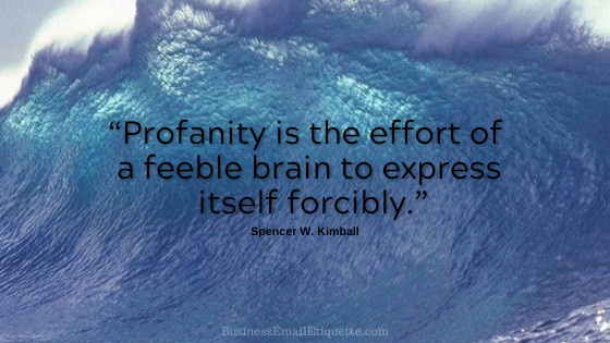 How to Handle Profanity in Business Communications