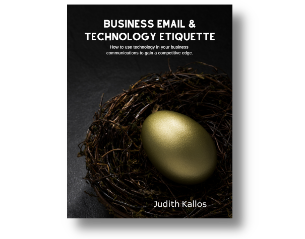 eBook about Business Email and Technology Etiquette.